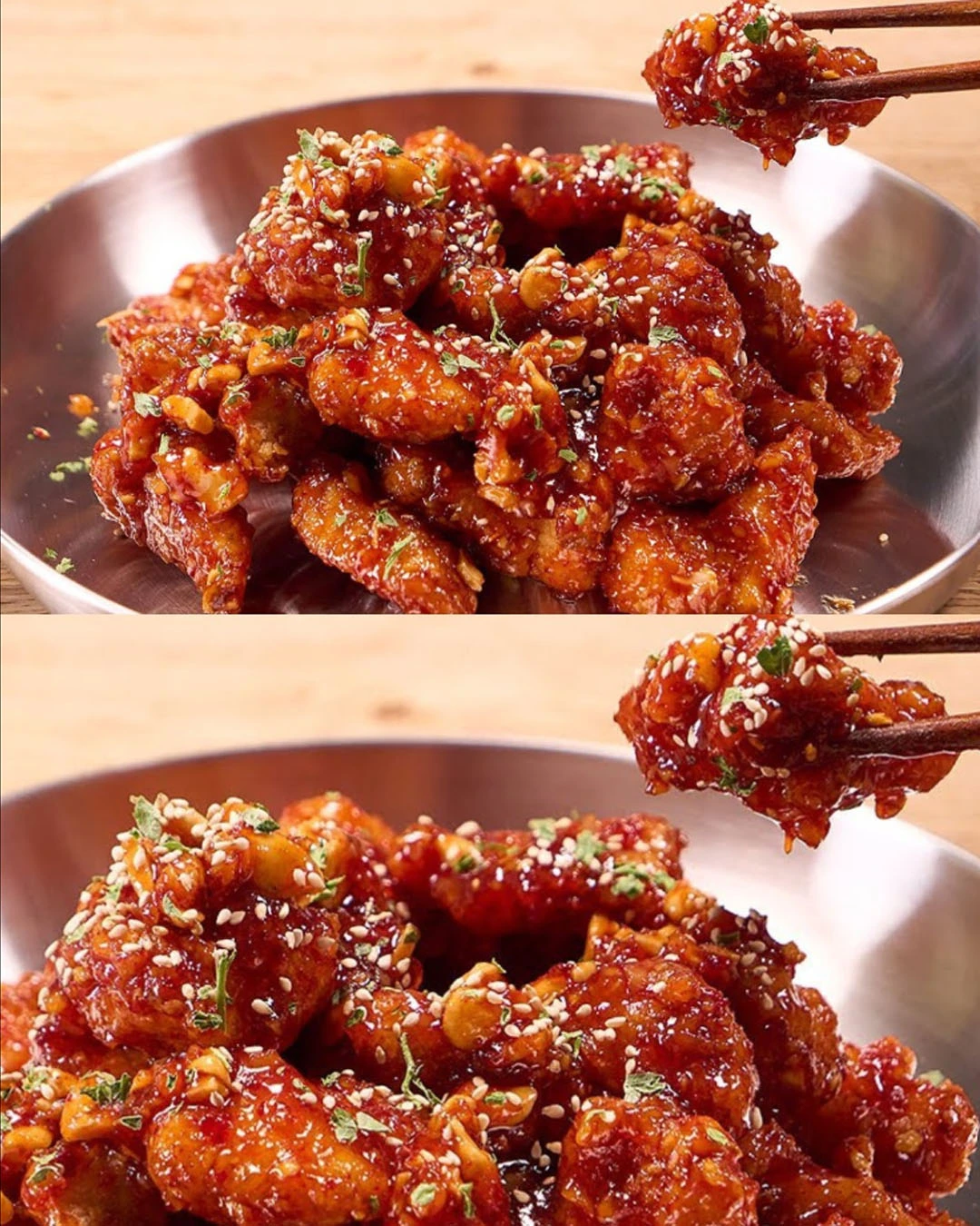 Ricetta coreana di pollo al peperoncino dolce