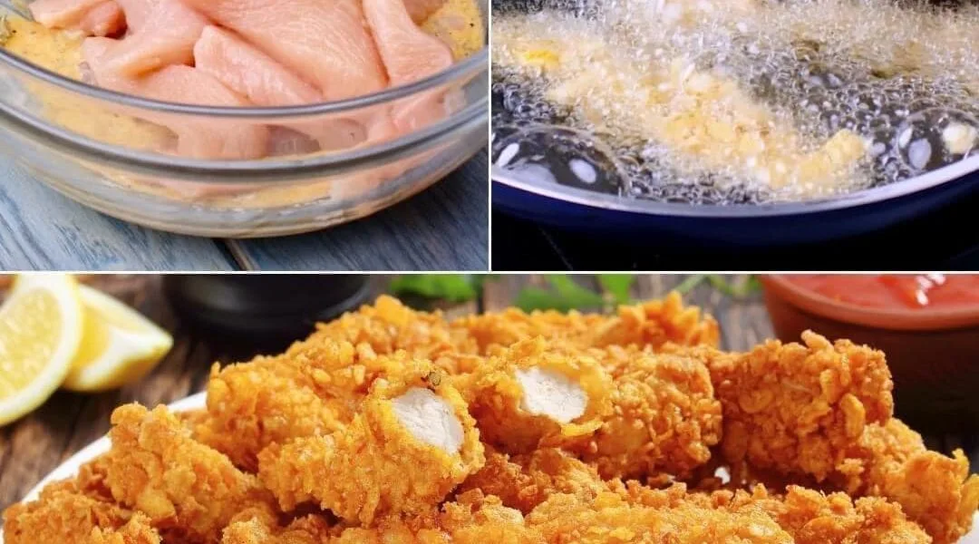 RICETTA STRISCE DI POLLO CROCCANTI