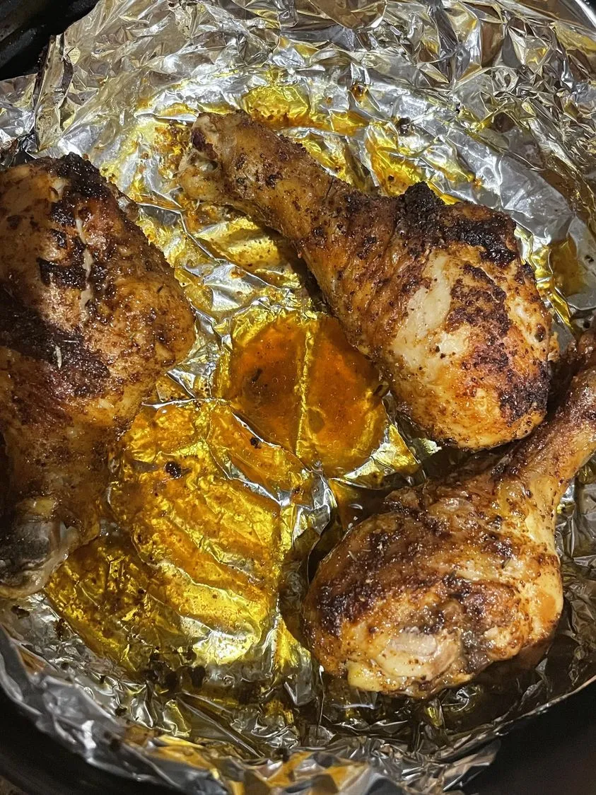 Cosce di pollo con friggitrice ad aria