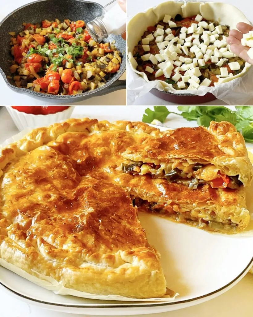 Torta Salata Melanzane e Scamorza