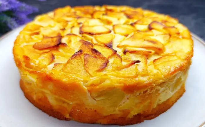 Torta di mele e burro di arachidi ipocalorica